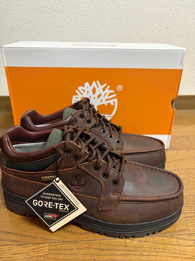 【新品】Timberland Moc Toe Mid GTX ブラウン 25.5