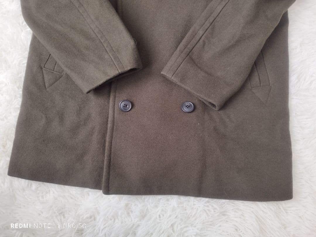 未使用近】UNIQLO ユニクロ　＋J ウールブレンド オーバーサイズピーコート