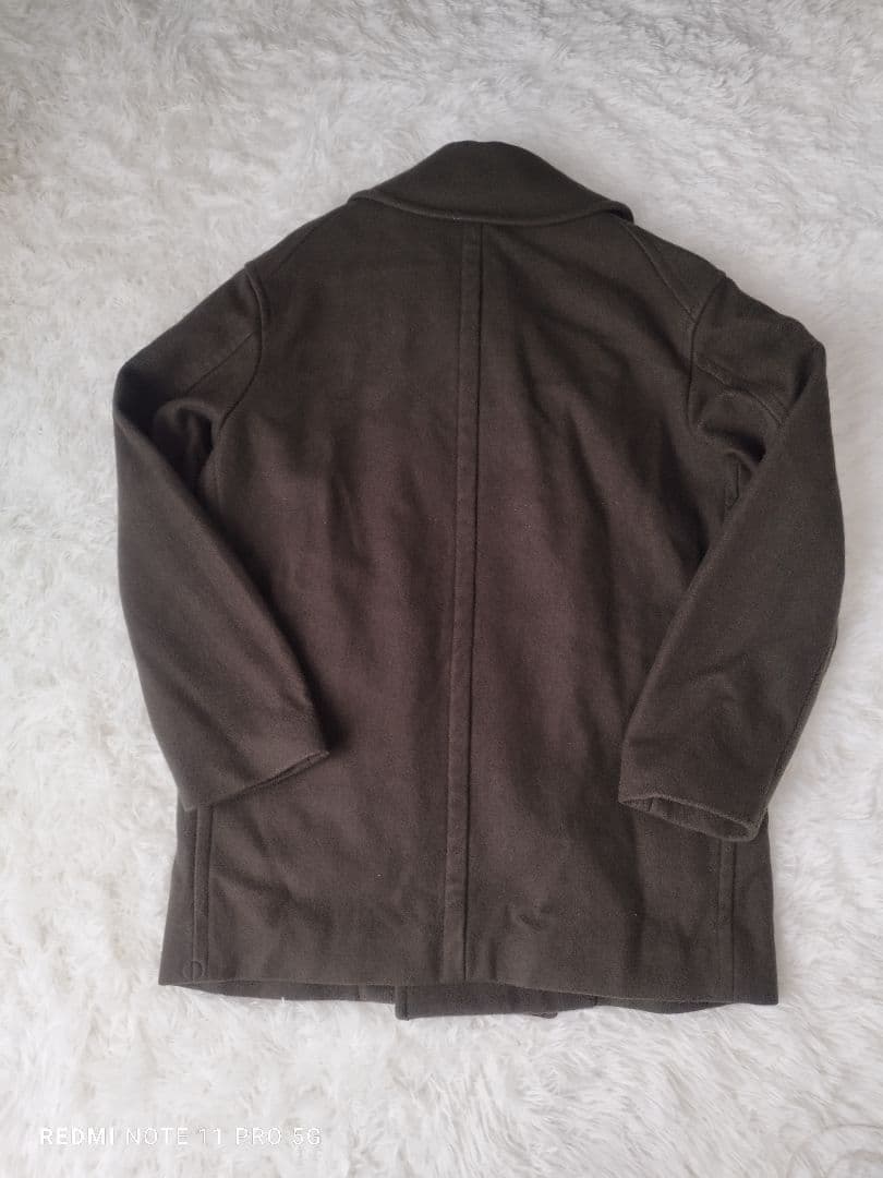 未使用近】UNIQLO ユニクロ　＋J ウールブレンド オーバーサイズピーコート