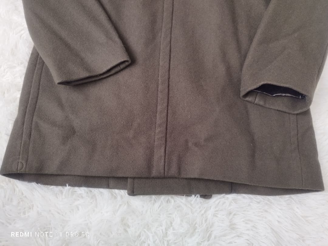 未使用近】UNIQLO ユニクロ　＋J ウールブレンド オーバーサイズピーコート