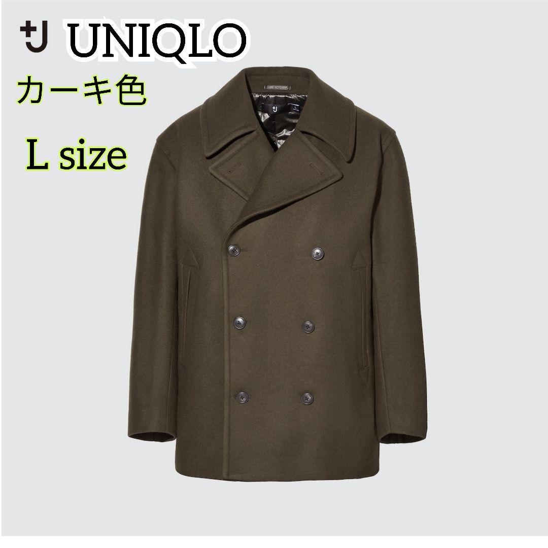未使用近】UNIQLO ユニクロ　＋J ウールブレンド オーバーサイズピーコート