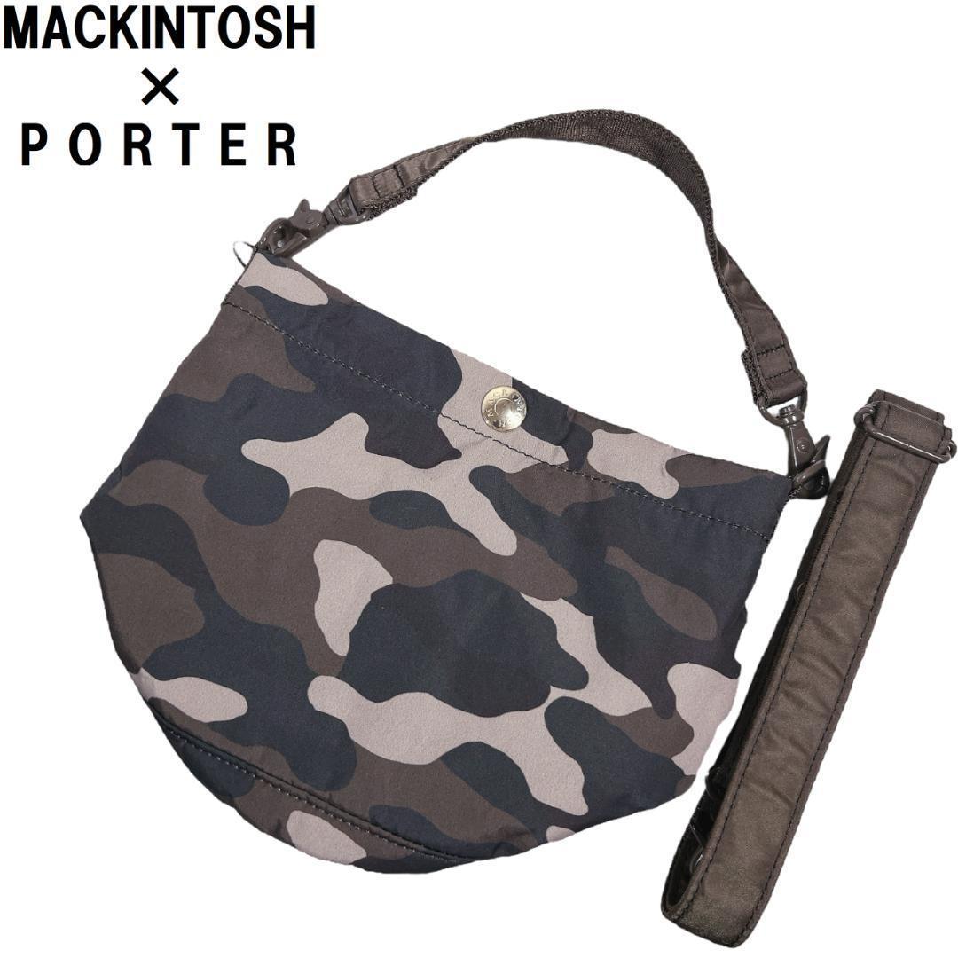 ポーター マッキントッシュ 2WAYバケツバッグ 茶 黒 カモフラ タンカー訳有