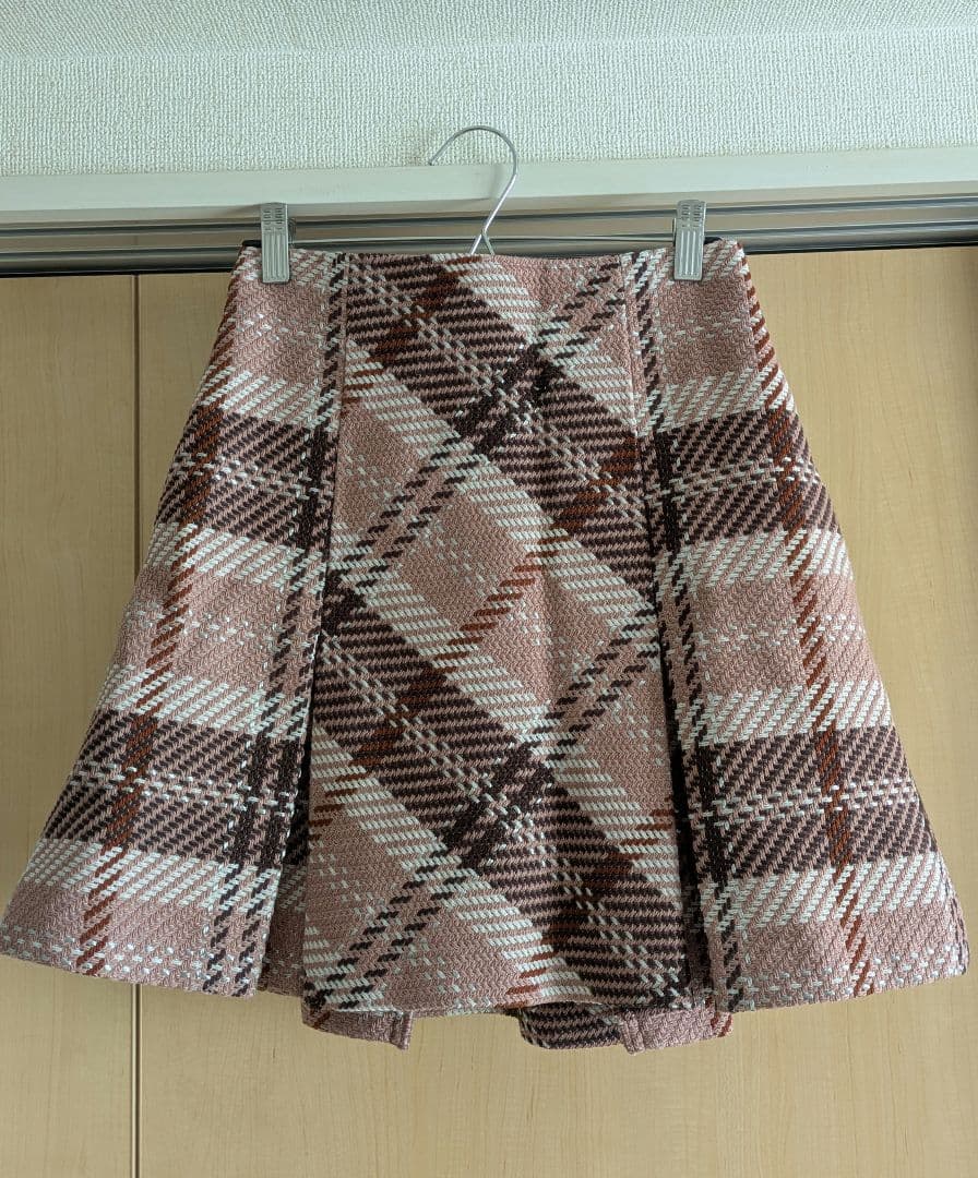 ♡SNIDEL♡ロービングチェックミニスカート♡ピンク♡