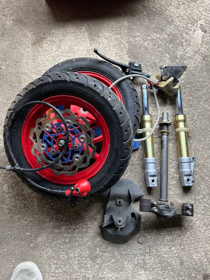 AF35 DIO ホイール サスペンション キャリパー ステム セット