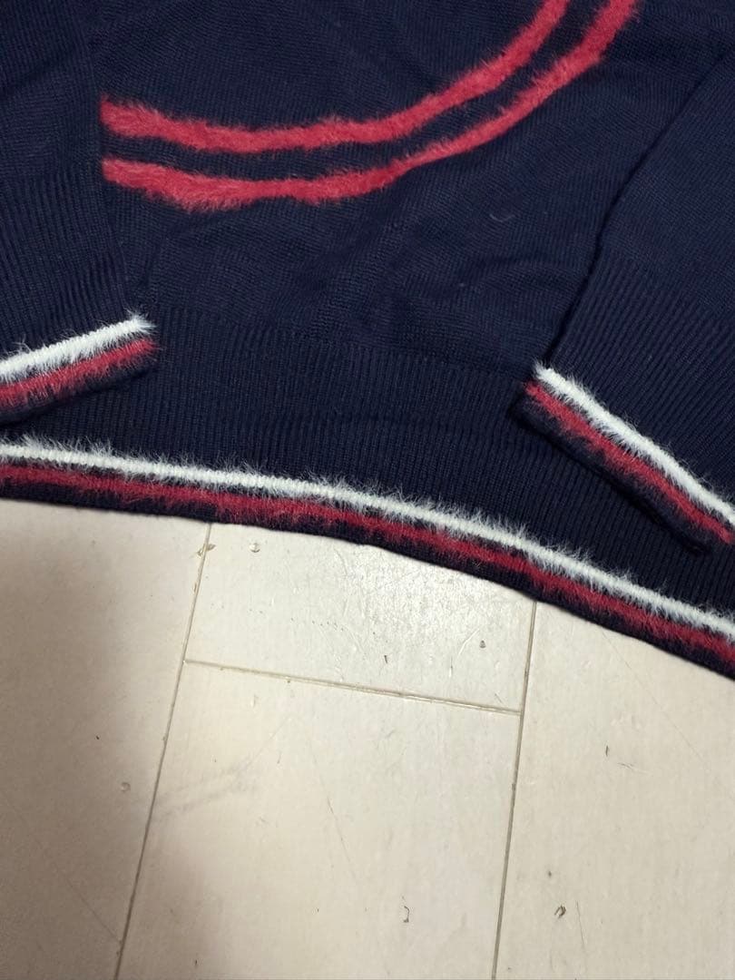 MARY & LONA★40サイズ★Vネックニット★ネイビー