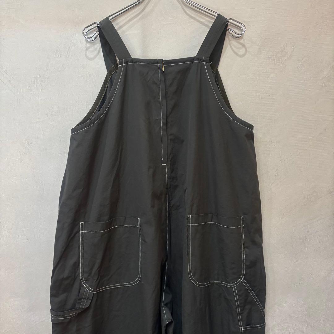 6 ROKU ロク コットン ビッグ オールインワン チャコール 36