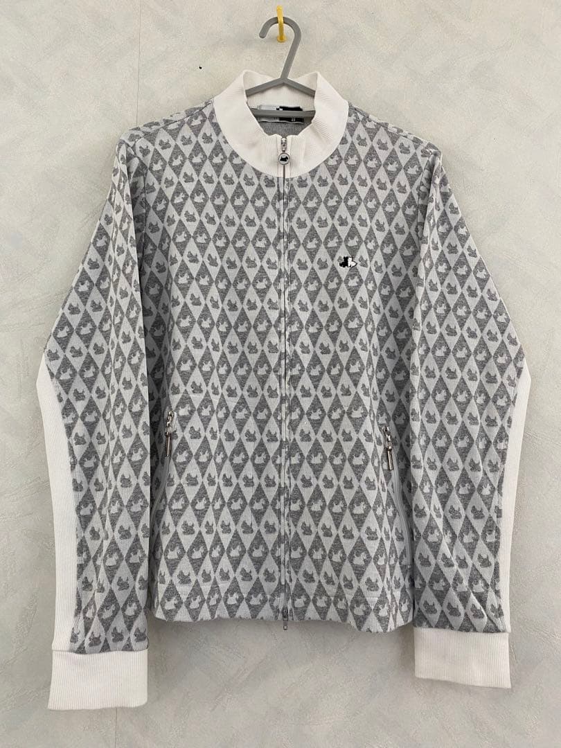 Black & White フルジップジャケット サイズ1 レディース 総柄