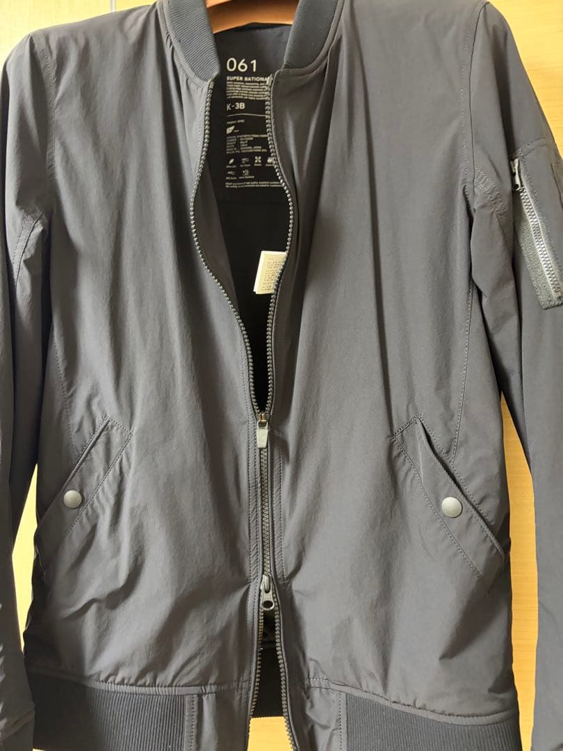 K-3B 061_A 4WAYストレッチ MA-1 ブラック サイズ2(L)