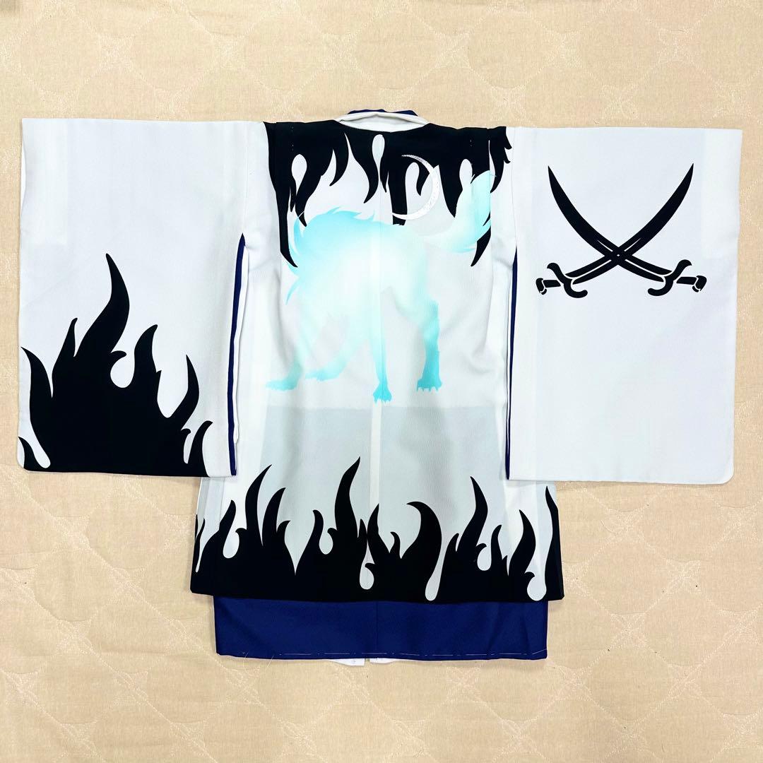 七五三 五歳 羽織袴 ガツガツトリコ グレー