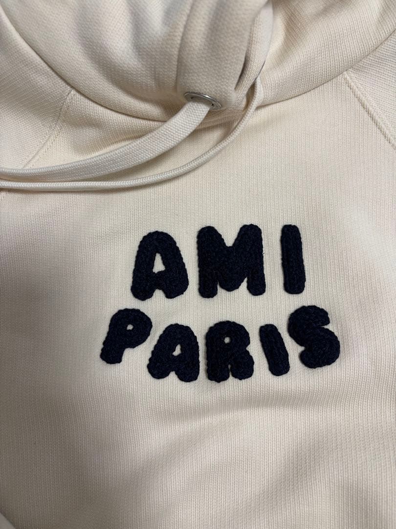 AMI Paris アミパリス ロゴパーカー ホワイト　XXS