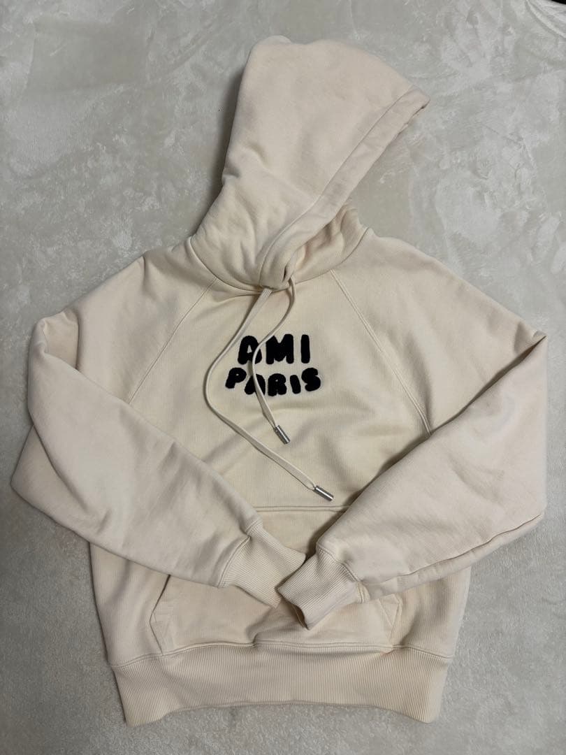 AMI Paris アミパリス ロゴパーカー ホワイト　XXS