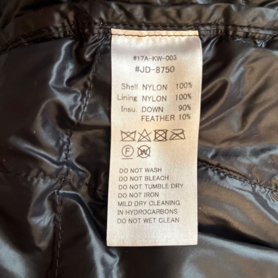 ダントン★ダウンベスト【ブラック】36