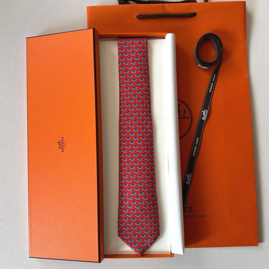 専用です。　　エルメス ネクタイ《ハッピー・タイガー》新品 未使用