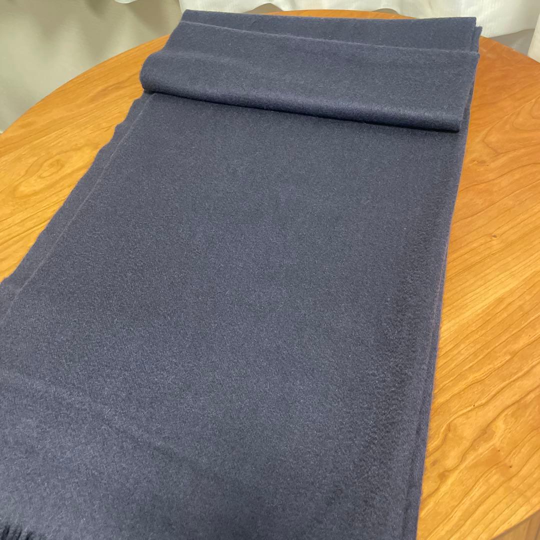 限定お値下げ⤵︎ジョンストンズ　大判ストール　ネイビー