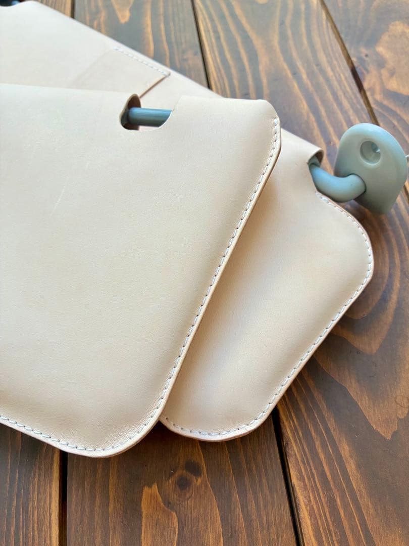 新型ジムニー 64 74 本革 サンバイザーカバー 専用設計 ヌメ革 ナチュラル