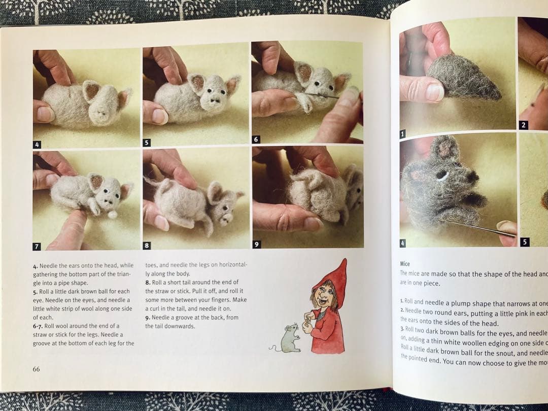 Pixie felt 　【貴重】ニードル　フェルト針を使ったピクシーフェルト