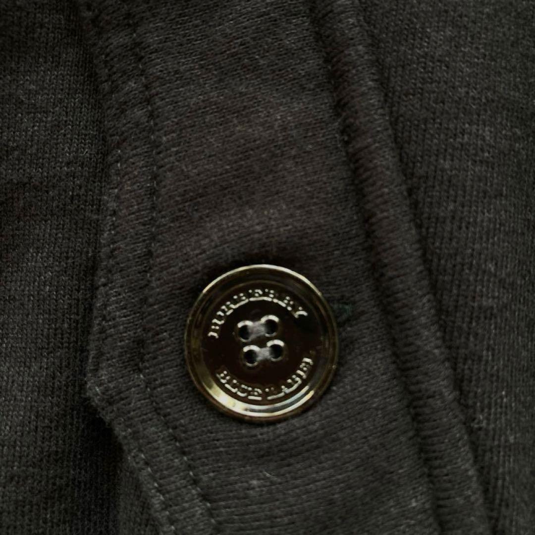 【希少】BURBERRY BLUE LABEL　タヌキファー付きパーカー 黒