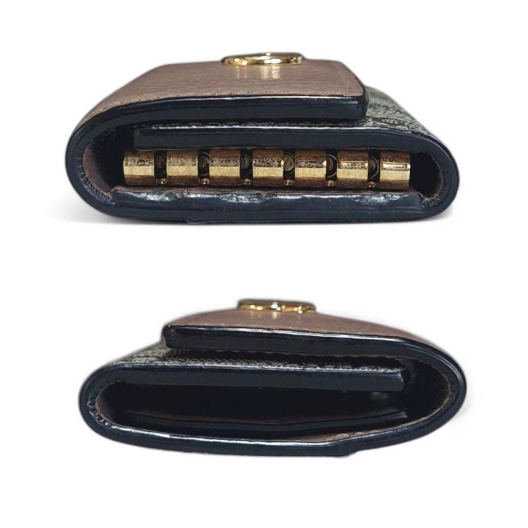 美品 グッチ キーケース 6連 GG マーモント GGスプリーム ダスティピンク