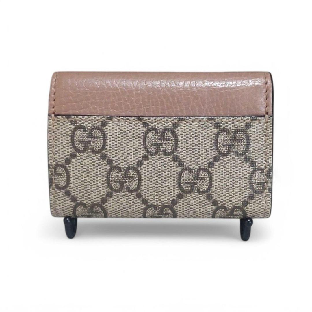 美品 グッチ キーケース 6連 GG マーモント GGスプリーム ダスティピンク