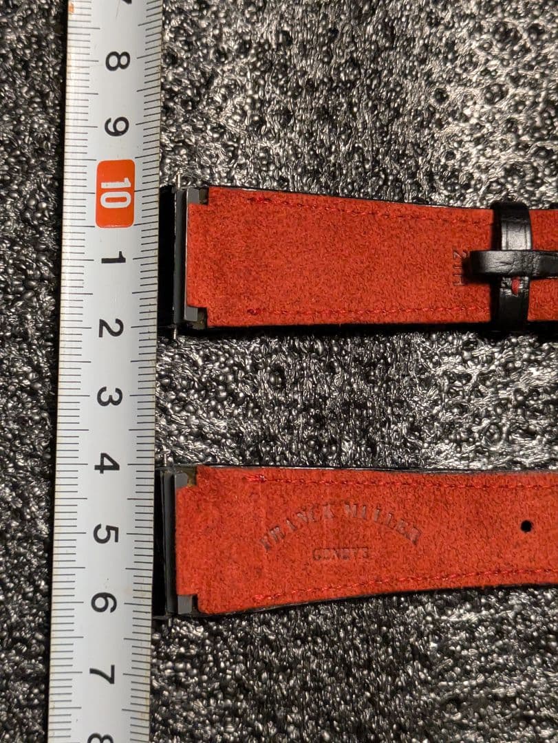 フランクミュラーコンキスタドール8900用Ｃｒｏｃｏ黒ベルト