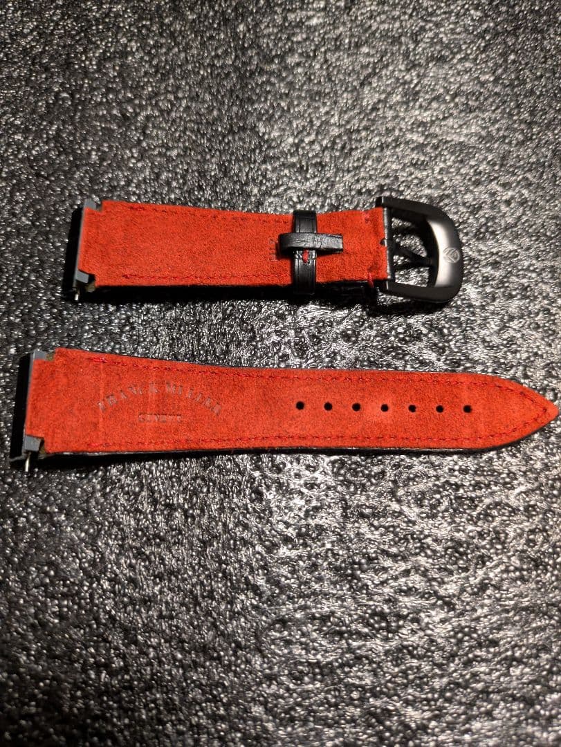 フランクミュラーコンキスタドール8900用Ｃｒｏｃｏ黒ベルト