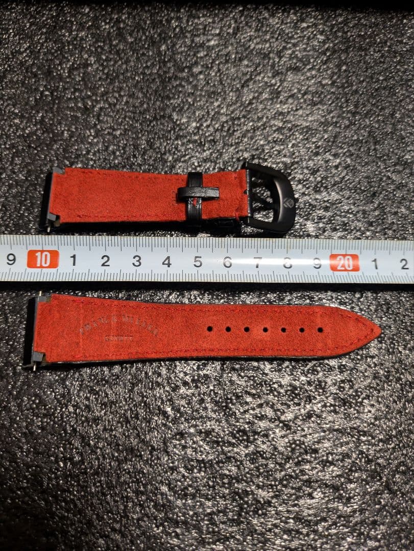 フランクミュラーコンキスタドール8900用Ｃｒｏｃｏ黒ベルト