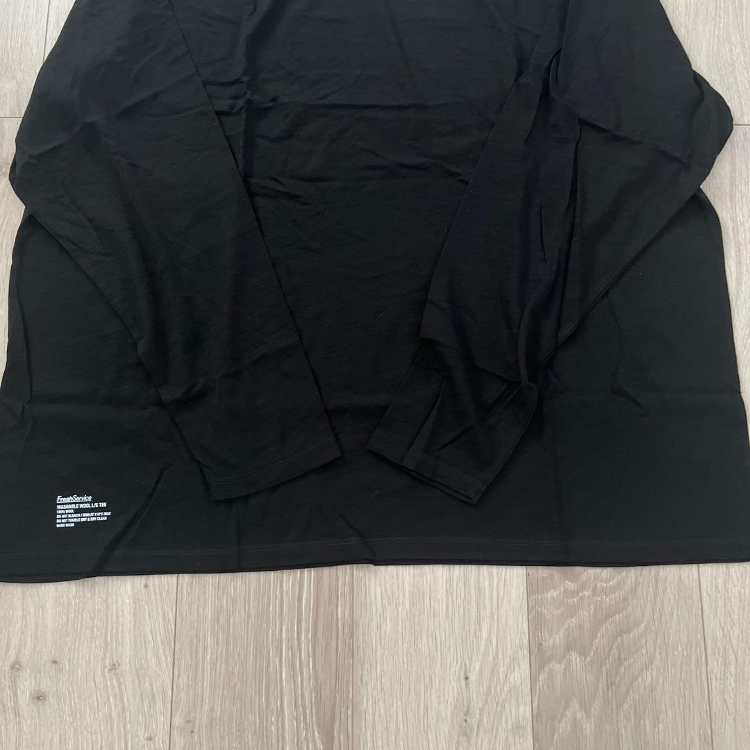 タグ付き　フラッシュサービス　ウォッシャブル　L/S ted sizeL