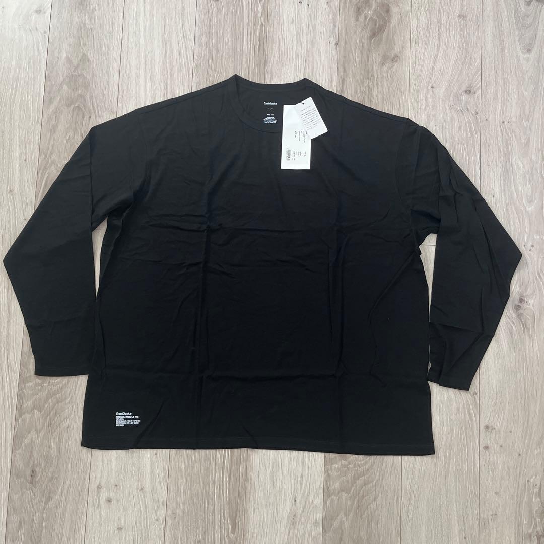 タグ付き　フラッシュサービス　ウォッシャブル　L/S ted sizeL