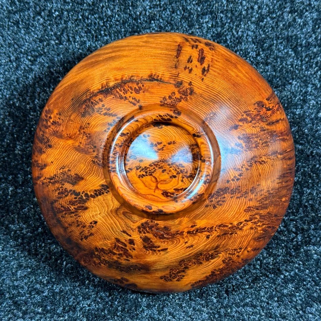 川下幸徳　世界遺産　屋久杉　泡瘤　器　小鉢　お椀　盛鉢　天然木　無垢　在銘