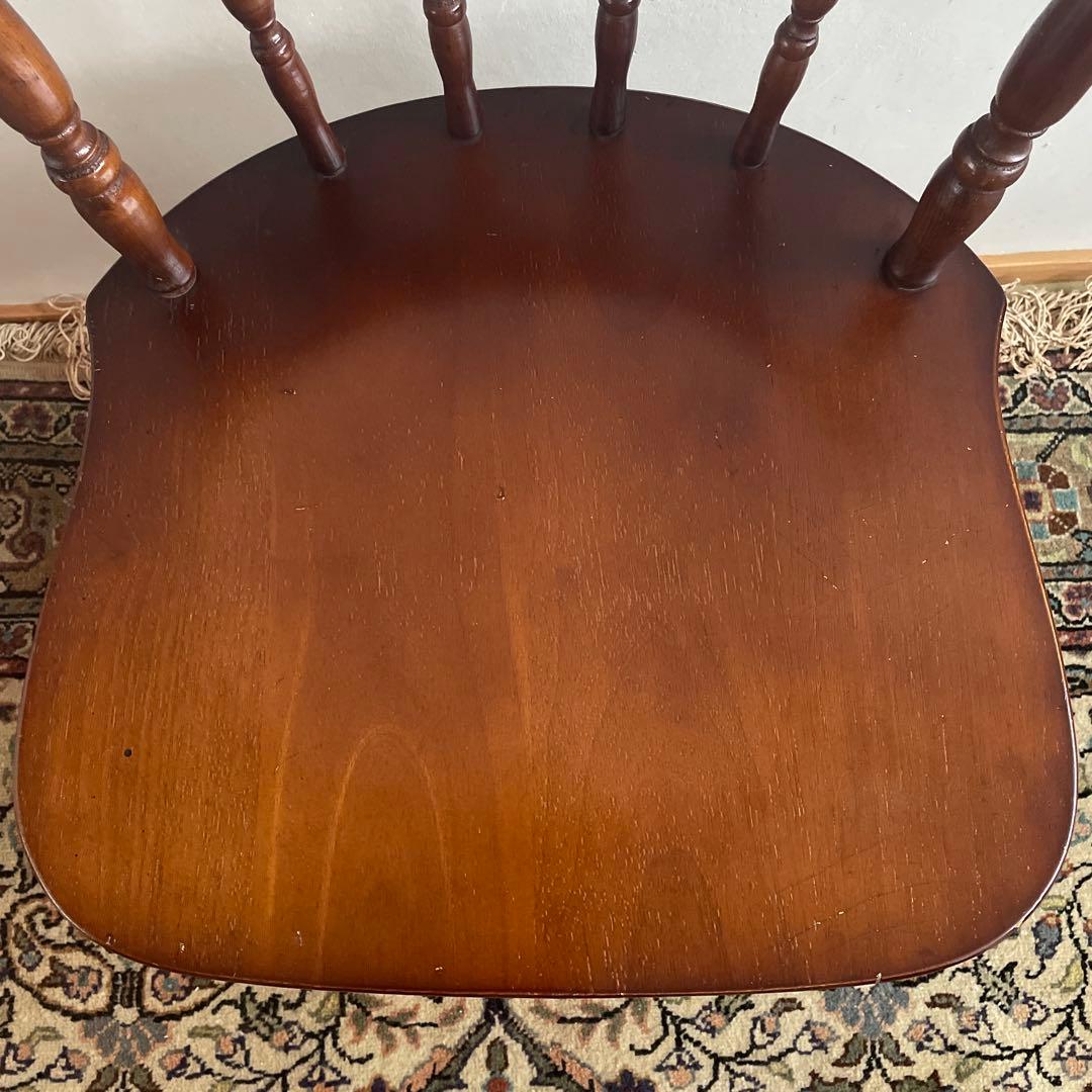 ①ミキモク　ウィンザーチェア　ダイニングチェア　レトロ　アンティーク