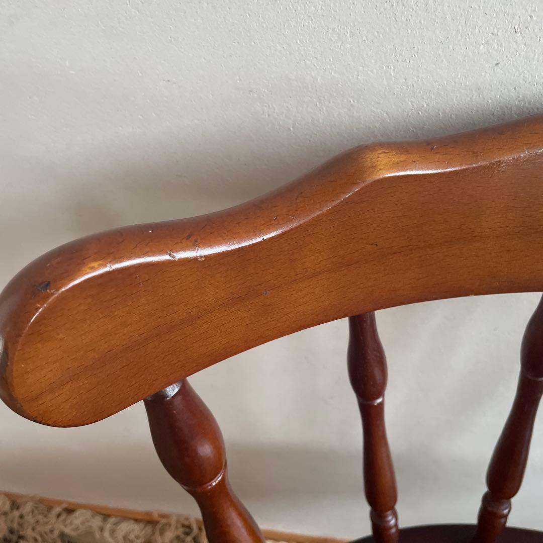 ①ミキモク　ウィンザーチェア　ダイニングチェア　レトロ　アンティーク