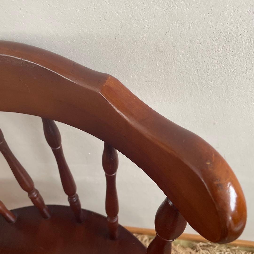 ①ミキモク　ウィンザーチェア　ダイニングチェア　レトロ　アンティーク