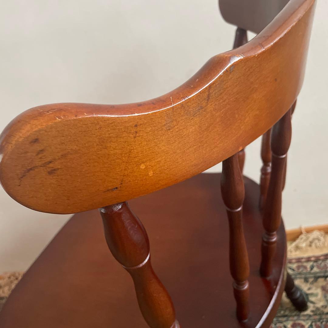 ①ミキモク　ウィンザーチェア　ダイニングチェア　レトロ　アンティーク