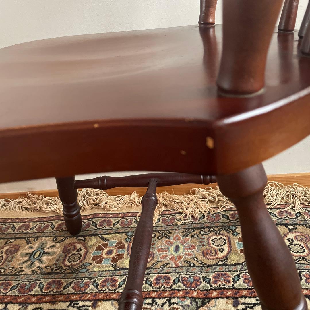 ①ミキモク　ウィンザーチェア　ダイニングチェア　レトロ　アンティーク