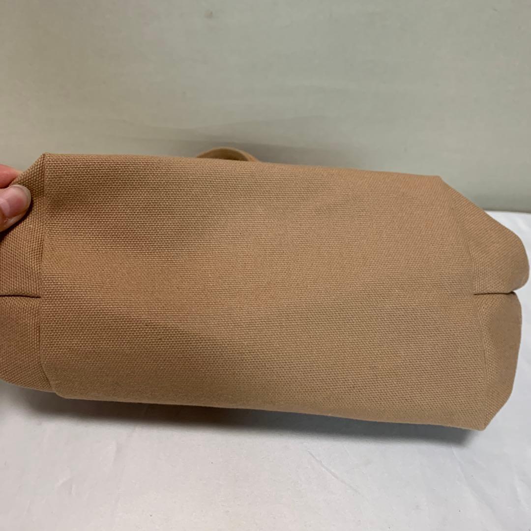 美品ラブラリーバイフェイラー オールドテディ　ワッペントートバッグ ベージュ　小