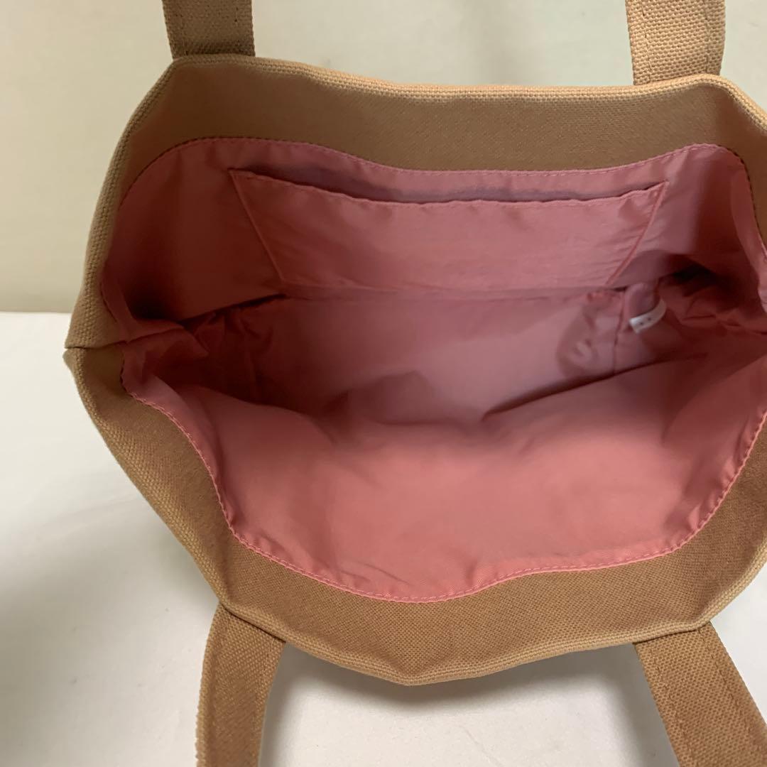 美品ラブラリーバイフェイラー オールドテディ　ワッペントートバッグ ベージュ　小