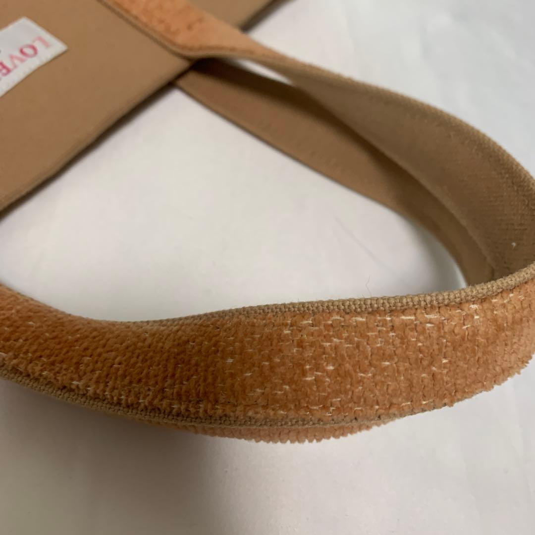 美品ラブラリーバイフェイラー オールドテディ　ワッペントートバッグ ベージュ　小