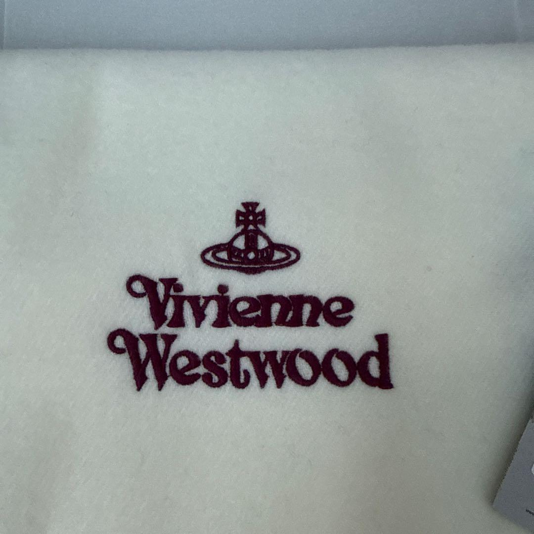 Vivienne Westwood ホワイトマフラー 30x180cm