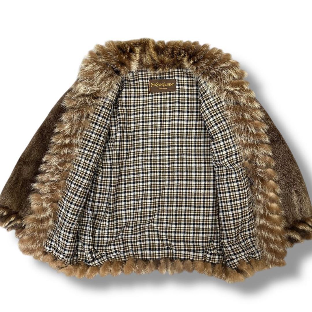 YSL イブサンローラン ファーコート コート 毛皮コート