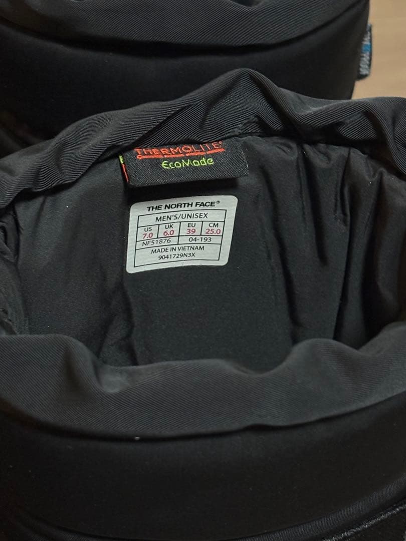 ザ・ノース・フェイス　ヌプシ ウォータープルーフ　25センチ　スノーブーツ