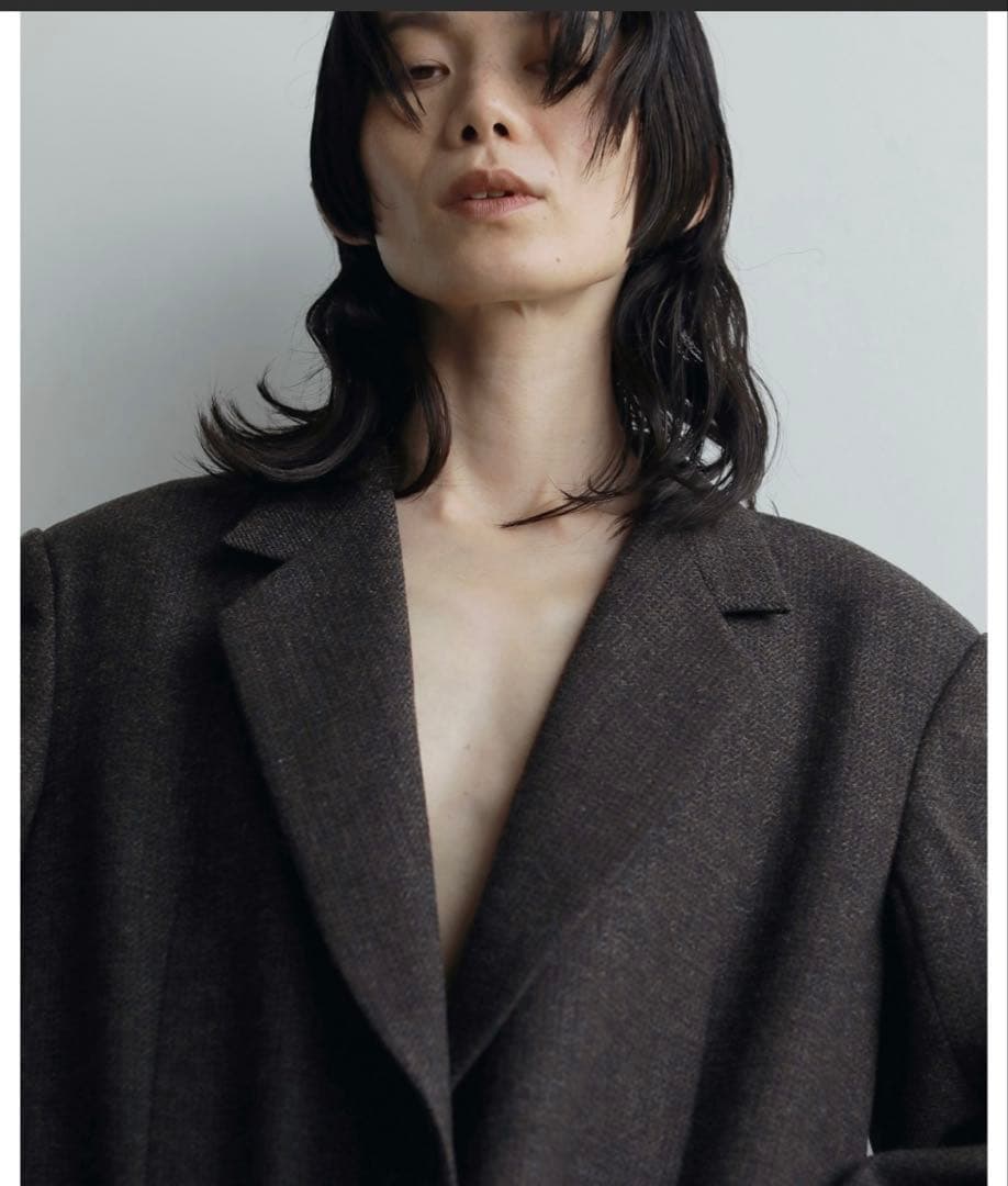 【新品】anuke Herringbone Wool Jacket 38