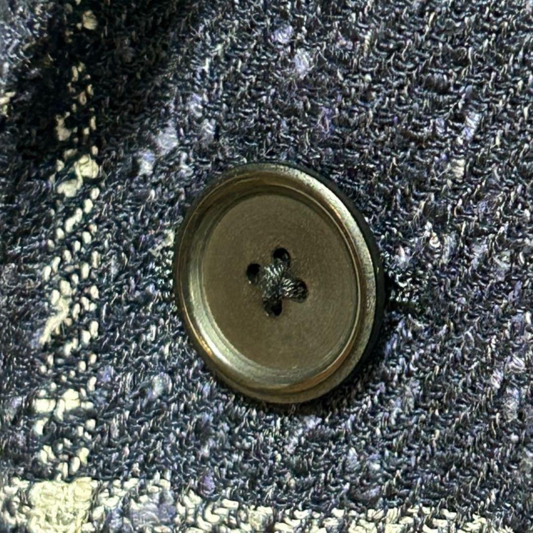 【美品】トゥモローランド フェルラ生地リネン混ジャケット ネイビー Lサイズ相当