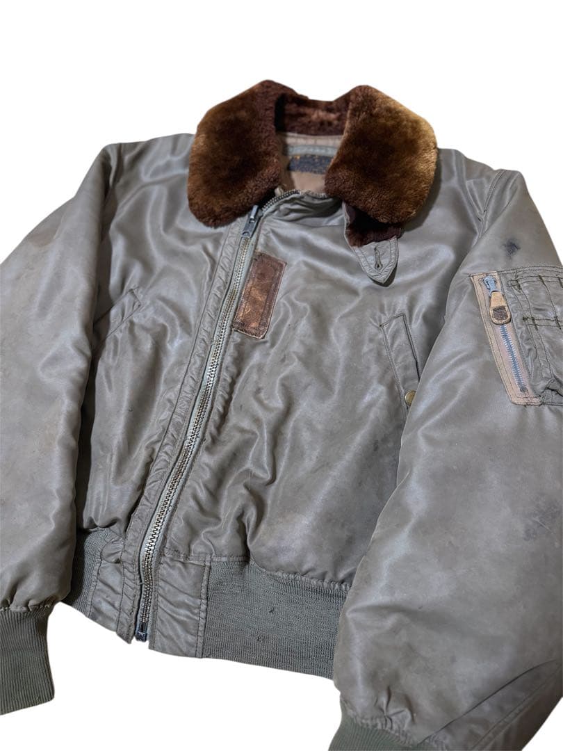 幻サイズ44 実物 B-15B フライトジャケット 1940s 米軍ヴィンテージ