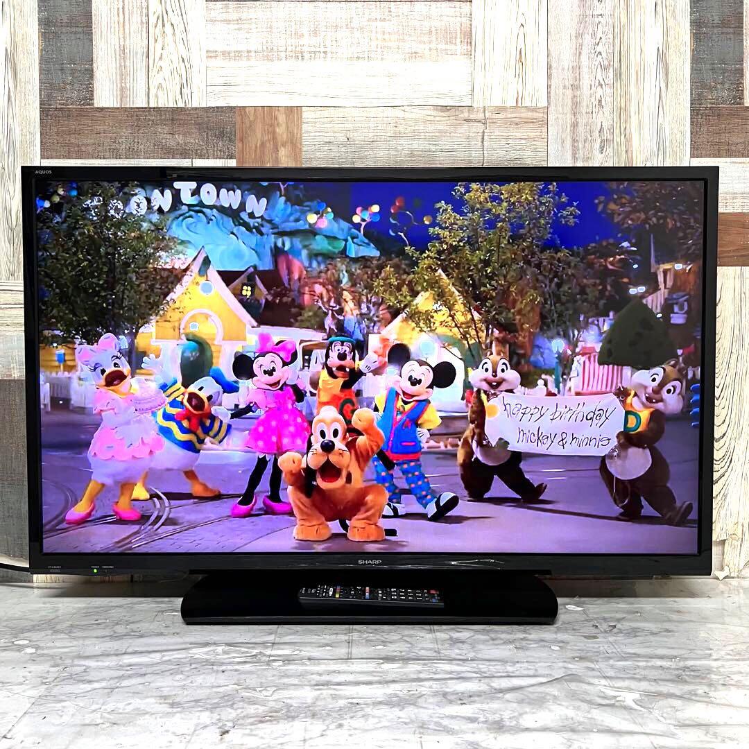 全国送料込❣️シャープ40型テレビ Wチューナ外付HDD裏録画2T-C40AE1