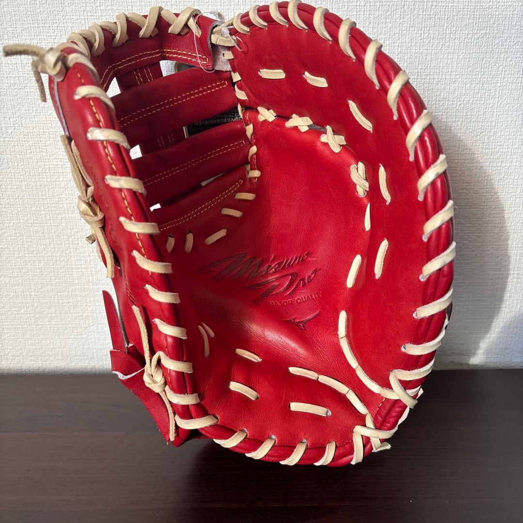 ミズノプロ　硬式用　ファーストミット　定価68,200円　クロスウェブ型　グラブ