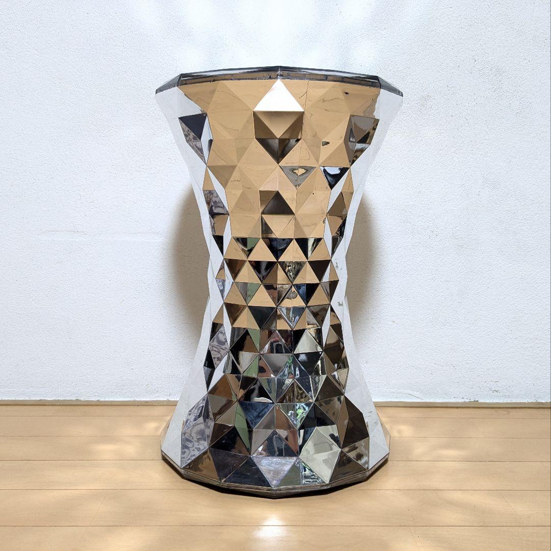 美品 Kartell STONE カルテル ストーン スツール クローム ②