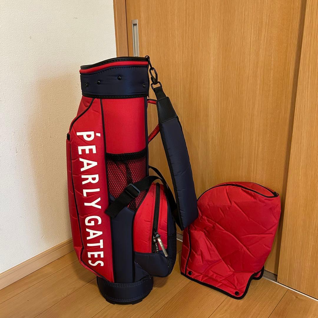 状態良好■PEARLY GATES キャディバッグ 軽量タイプ 7.5型　ゴルフ
