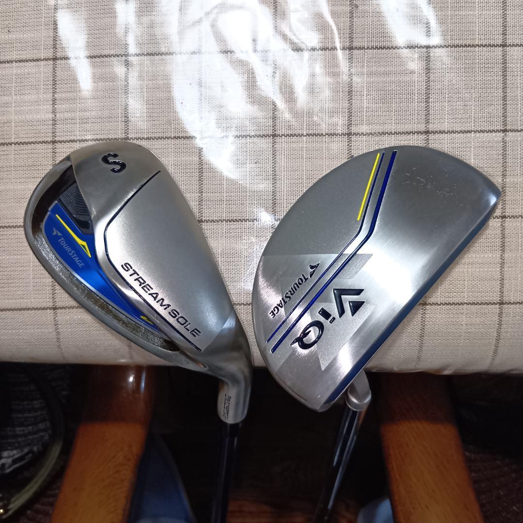 ブリヂストン　ツアーステージViQ13本フルセット,フレックスS＋キャディバック