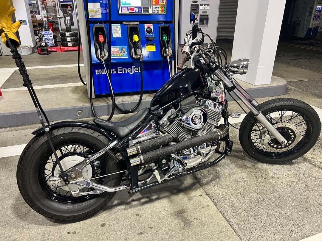 ドラッグスター400 スポーツスタータンク 黒 美品