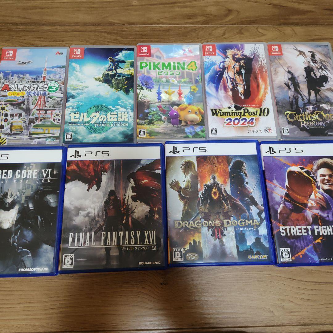 Switch1、PS5ゲームソフトまとめ売り